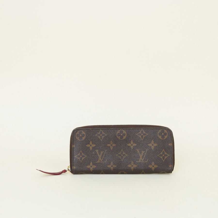 Louis Vuitton Monogram Fuchsia Clémence Wallet