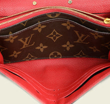 Louis Vuitton Monogram Red Pallas Long Wallet