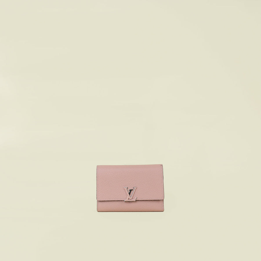 Louis Vuitton Rose Ballerine Capucines Compact Wallet