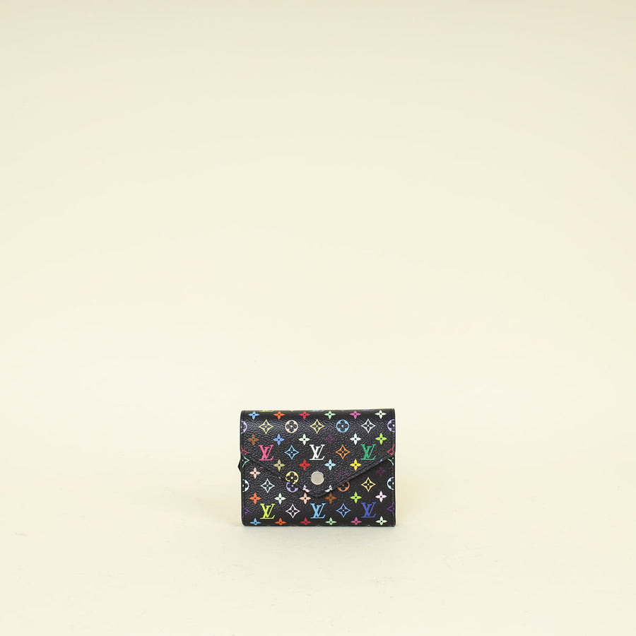 Louis Vuitton Black Multicolor x TM Multicolor Monogram Victorine Wallet