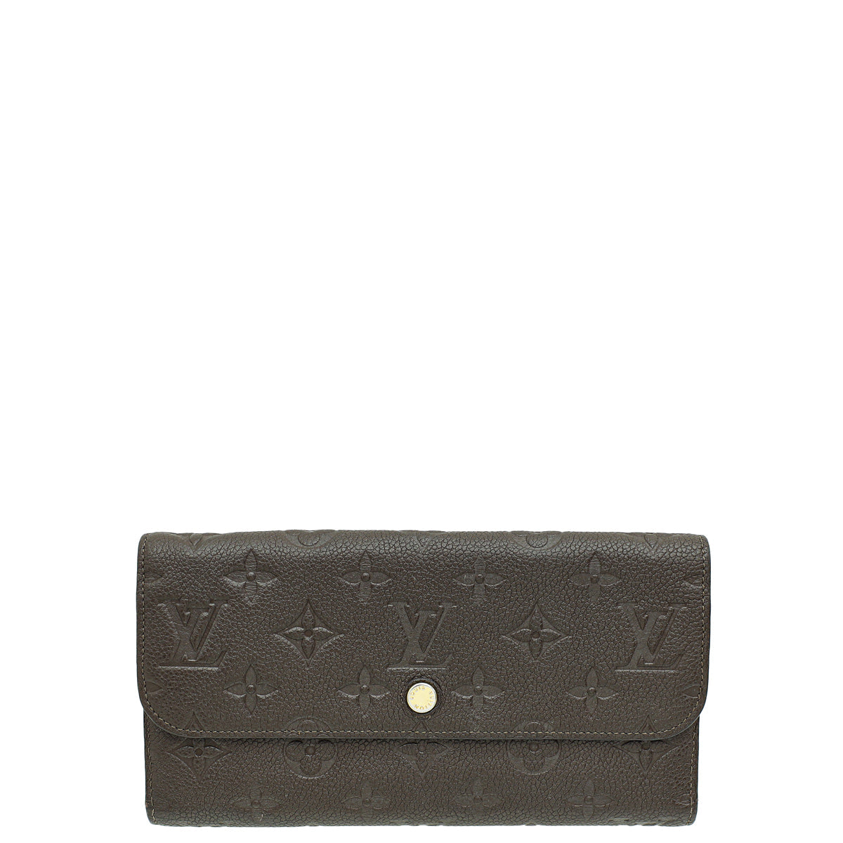 Louis Vuitton Terre Monogram Empreinte Virtuose Wallet W/ A.T Initials