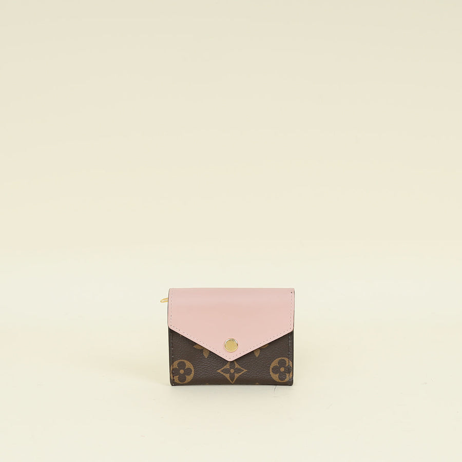 Louis Vuitton Monogram Rose Ballerine Zoe Wallet