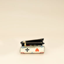 Louis Vuitton White Multicolor Monogram Game On Zoe Wallet