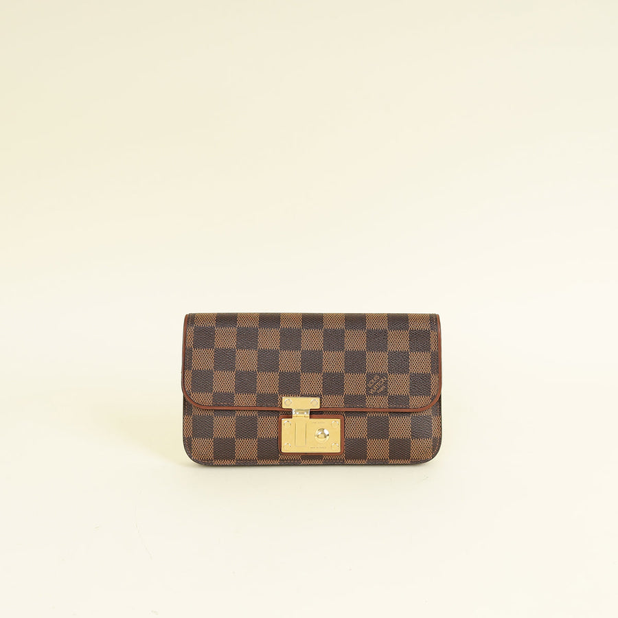 Louis Vuitton Damier Ebene Ascot Wallet w/ SMR Initial