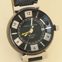 Louis Vuitton Stainless Steel Tambour GMT Automatic 41.2mm Men's Watch