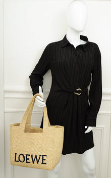 Loewe Natural Medium Font Tote Bag
