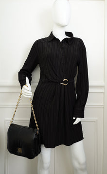 Loewe Black Puffer Goya Padded Chain Shoulder Bag