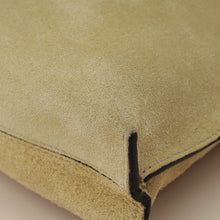 Loewe Beige Suede Large T Pouch