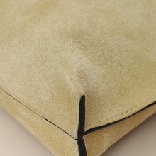 Loewe Beige Suede Large T Pouch