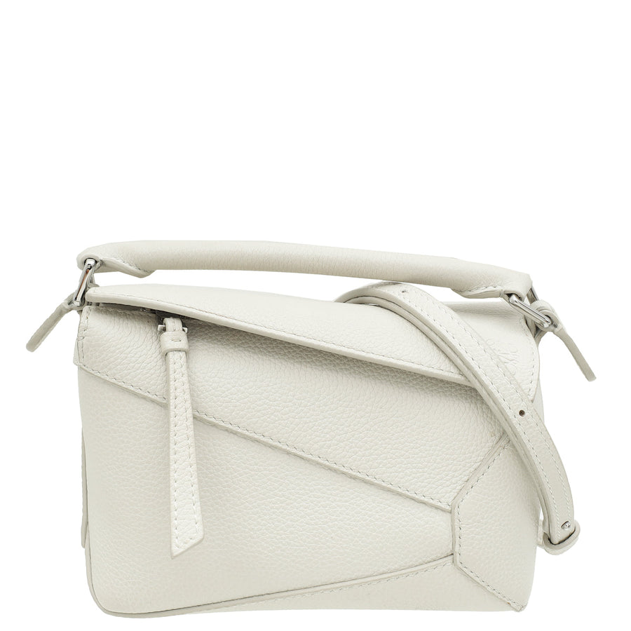 Loewe White Mini Puzzle Bag