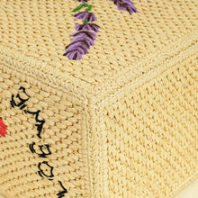 Loewe Bicolor x Paula's Ibiza Raffia Font Tote Small Bag