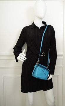 Loewe Cyan Mini Puzzle Edge Bag