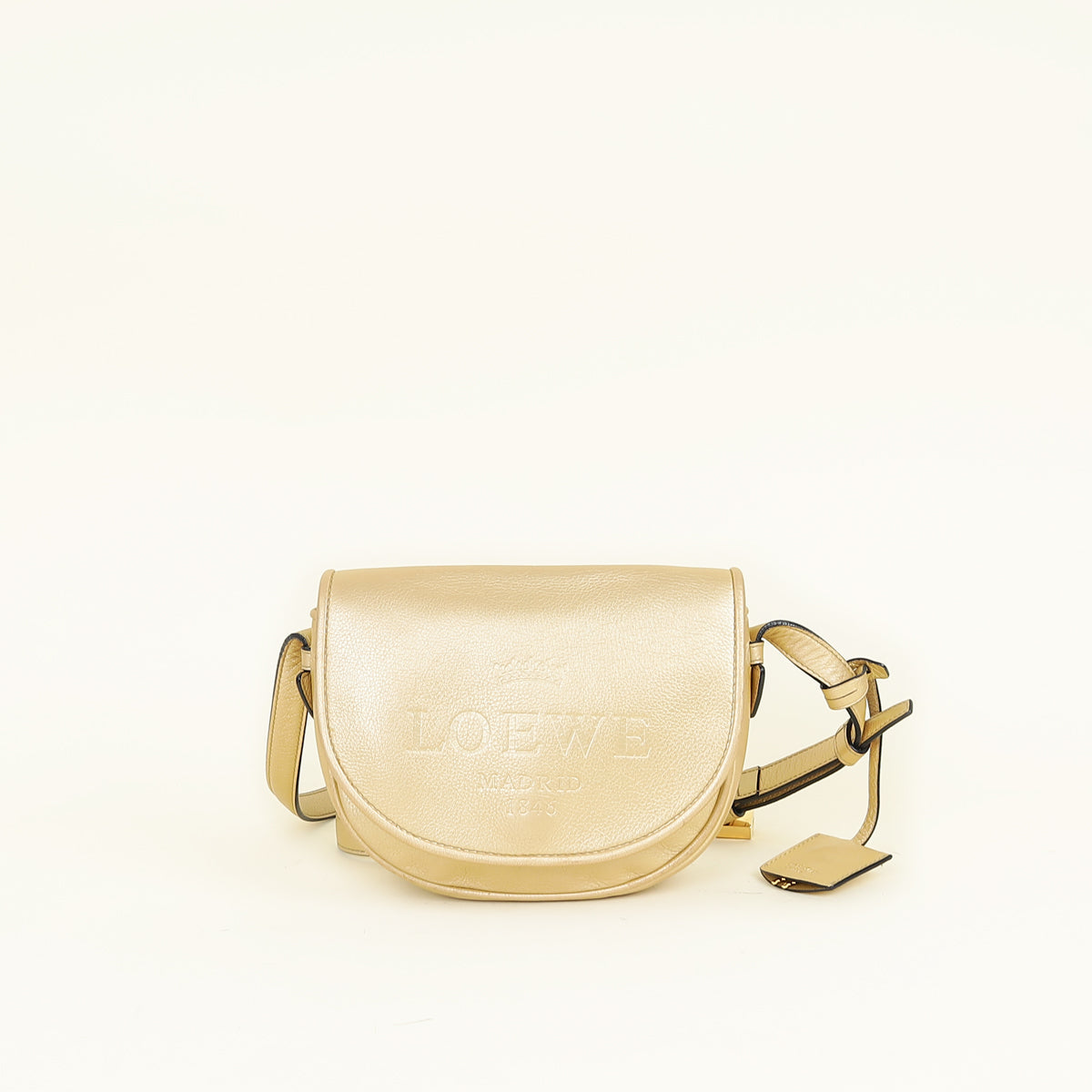 Loewe Metallic Gold Heritage Crossbody Bag