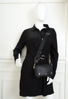 Loewe Black Flap Zip Small Messenger Bag