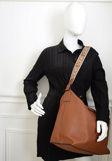 Loewe Tan Cubi Supple Men's Medium Crossbody Bag