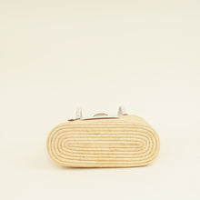 Loewe Bicolor Small Square Basket Raffia Bag