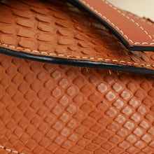 Loewe Brown Python Mini Gate Bag