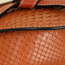 Loewe Brown Python Mini Gate Bag