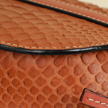 Loewe Brown Python Mini Gate Bag