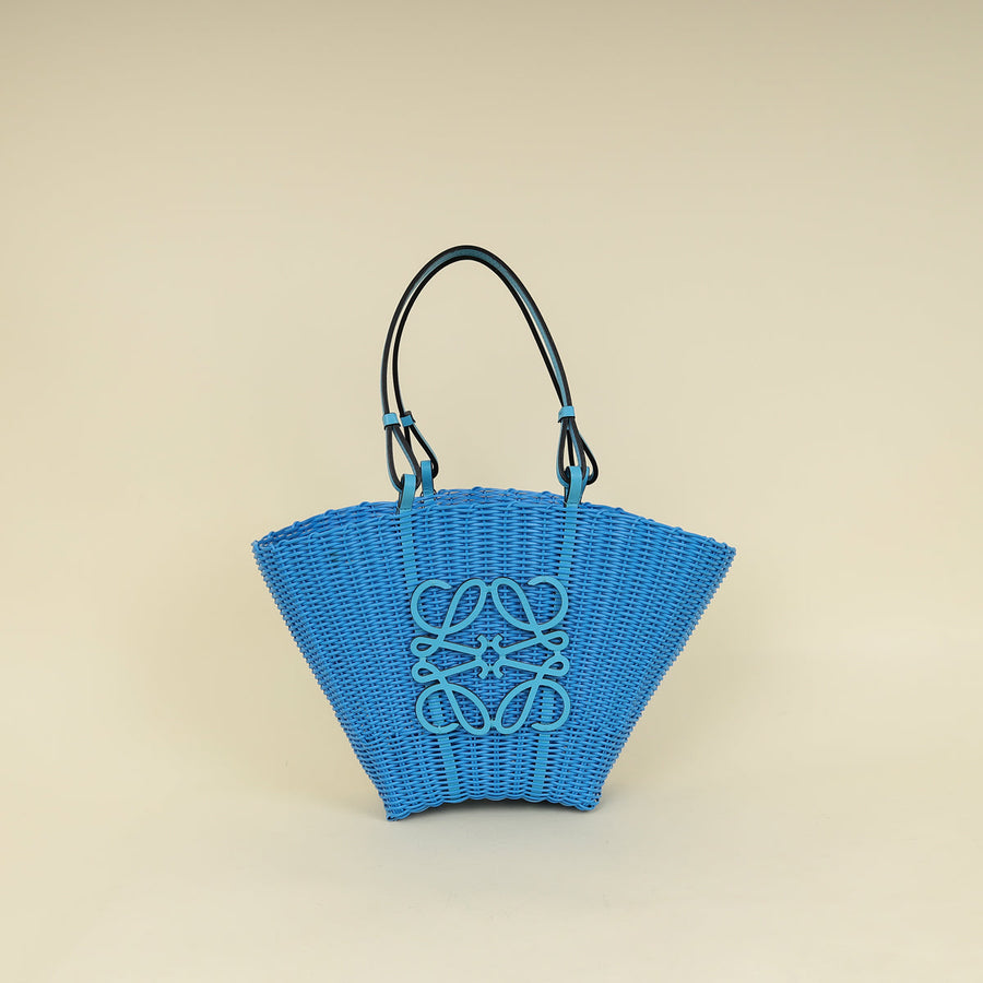 Loewe Blue X Paula's Ibiza Small Mermaid Basket Bag