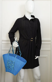 Loewe Blue X Paula's Ibiza Small Mermaid Basket Bag
