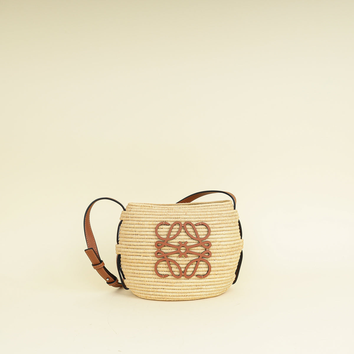 Loewe Beige x Paula’s Ibiza Raffia Beehive Basket Bag