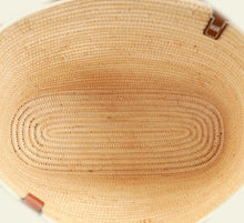 Loewe Bicolor Small Square Basket Raffia Bag