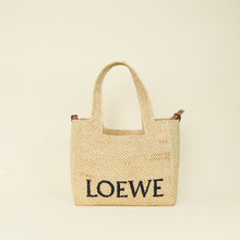 Loewe Tricolor x Paula's Ibiza Raffia Font Tote Bag