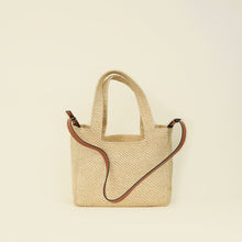 Loewe Tricolor x Paula's Ibiza Raffia Font Tote Bag