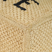 Loewe Tricolor x Paula's Ibiza Raffia Font Tote Bag