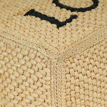 Loewe Tricolor x Paula's Ibiza Raffia Font Tote Bag
