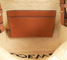 Loewe Tricolor x Paula's Ibiza Raffia Font Tote Bag