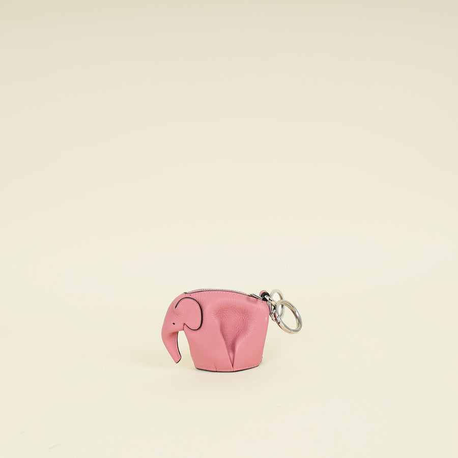 Loewe Dark Pink Elephant Keychain