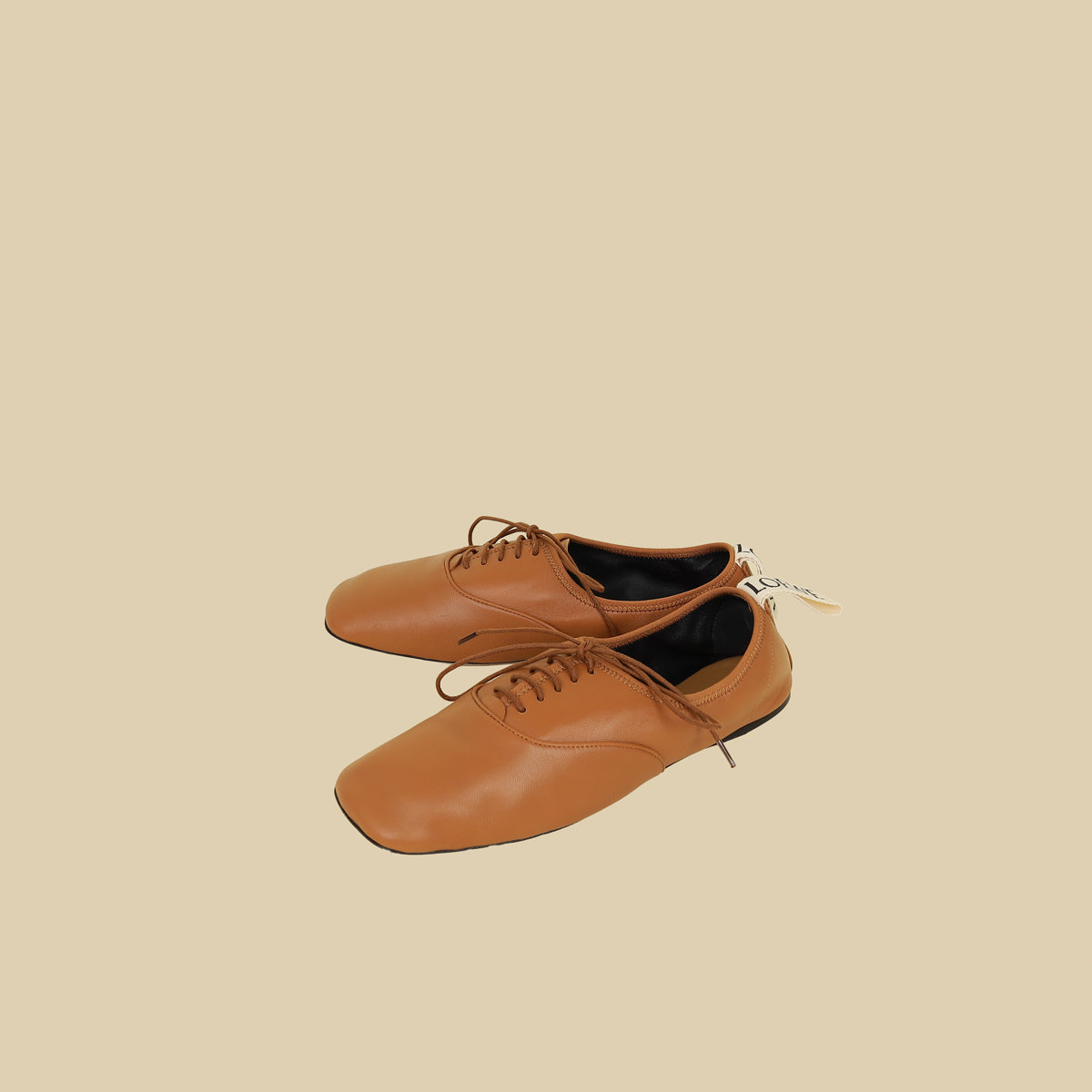 Loewe Brown Soft Derby Shoes 39