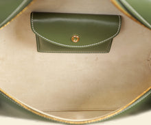 Loro Piana Dark Lichen Green Extra L27 Saddle Bag