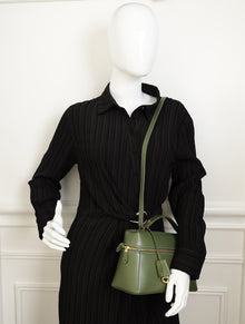 Loro Piana Dark Lichen Green Extra L27 Saddle Bag