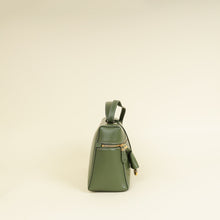 Loro Piana Dark Lichen Green Extra L27 Saddle Bag