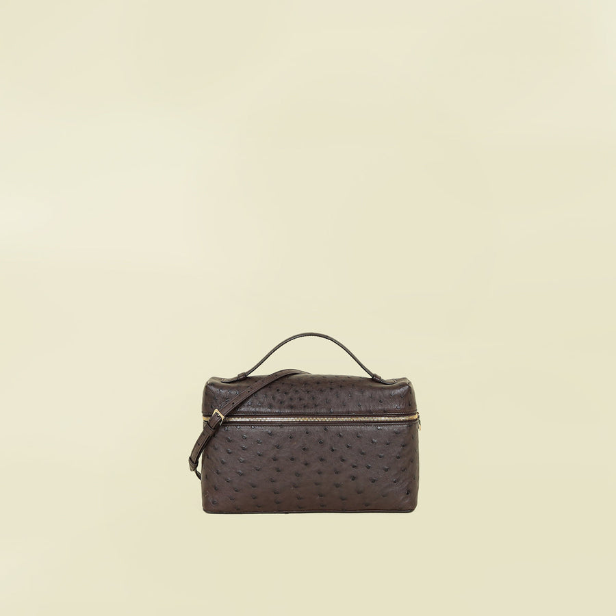 Loro Piana Chocolate Extra Pocket L27 Bag