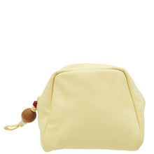 Loro Piana Cream Puffy Pouch Clutch Bag