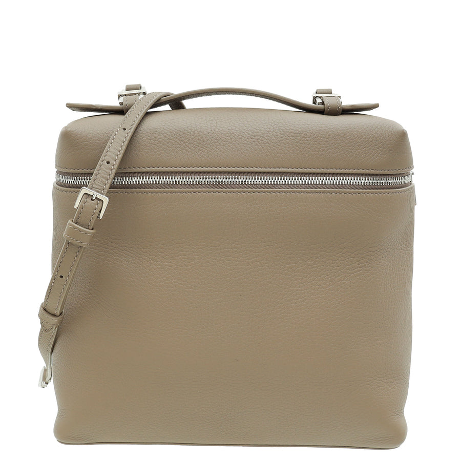 Loro Piana Warm Mastic Extra Pocket Backpack Bag