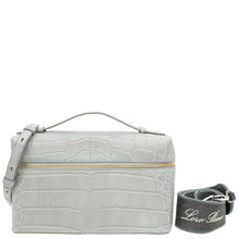 Loro Piana Eucalyptus Gray Soft Matte Alligator Extra Pocket Bag