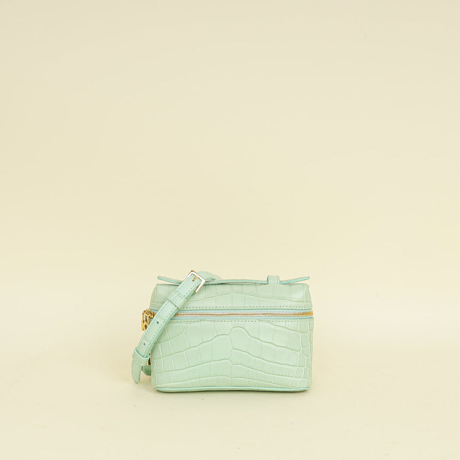 Loro Piana Mint Alligator Extra Pocket L14