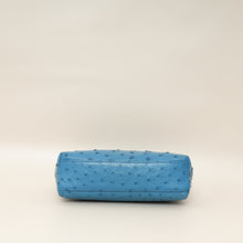 Loro Piana Blue Ostrich Extra Pocket L19 Bag