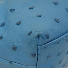 Loro Piana Blue Ostrich Extra Pocket L19 Bag