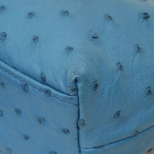Loro Piana Blue Ostrich Extra Pocket L19 Bag