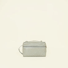 Loro Piana Light Gray Ostrich Extra Pocket