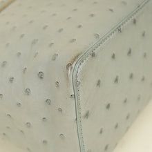 Loro Piana Light Gray Ostrich Extra Pocket