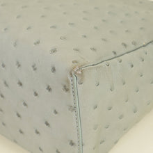 Loro Piana Light Gray Ostrich Extra Pocket