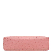 Loro Piana Pink Ostrich L19 Pouch Bag W/ Twilly