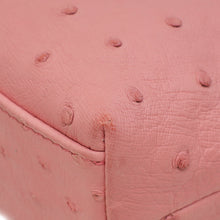 Loro Piana Pink Ostrich L19 Pouch Bag W/ Twilly